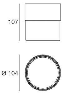 Linea Light Plafoniera LED Crumb, bianco, Ø 10,4 cm, ferro, vetro