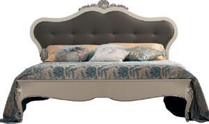 Letto matrimoniale legno king size testata ecopelle l.221 p.215 h.151