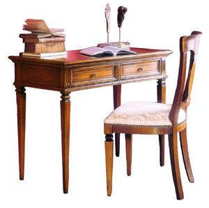 Scrivania classica 2 cassetti in legno bassano 100x54x80