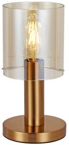 ITALUX TB-5581-1-BRO+AMB - Lampada da tavolo SARDO 1xE27/40W/230V ottone