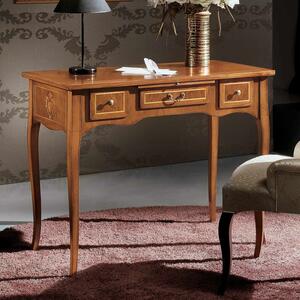 Scrivania classica 3 cassetti con tiretto legno bassano 100x50x80