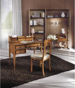 Scrivania classica 3 cassetti alzata porta lettere legno 106x58x99