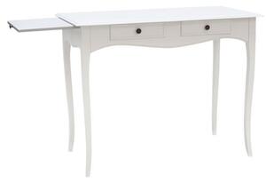 Scrivania classica in arte povera bianco shabby 100x56x80 (1531)