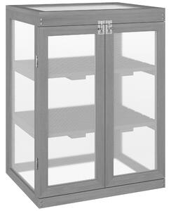 Outsunny Serra Trasparente per Esterni con 2 Ripiani Inseribili e Rimovibili, in Legno e Policarbonato, 58x44x78 cm | Aosom Italy