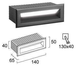 Lampada LED da incasso per esterni FLIK LED/3W/230V IP65 antracite