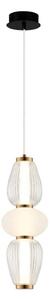 Lampadario LED sospeso con cavo SHINY LED/17W/230V bianco/oro