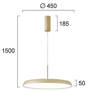 Lampadario LED a sospensione su cavo ART LED/41W/230V, colore oro