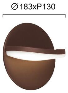 Lampada da parete LED LETTY LED/16W/230V marrone