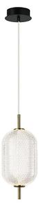 Lampadario LED sospeso a cavo PELLUCID LED/11W/230V oro/trasparente