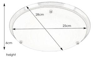 Markslöjd 102527 - Plafoniera da bagno ARE 1xE27/60W/230V IP44 cromo