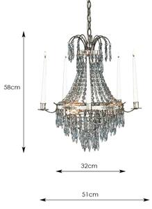 Markslöjd 100602 - Lampadario a sospensione con catena KRAGEHOLM 3xE14/40W/230V ottone