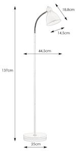Markslöjd 104842 - Lampada da terra NITTA 1xE27/60W/230V