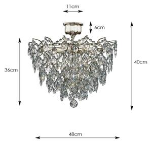 Markslöjd 100510 - Lampadario di cristallo a plafone ROSENDAL 4xE14/40W/230V