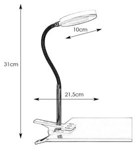 Markslöjd 106471 - Lampada con morsetto LED FLEX LED/5W/230V
