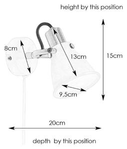 Markslöjd 107857 - Luce Spot da parete ALTON 1xE14/40W/230V