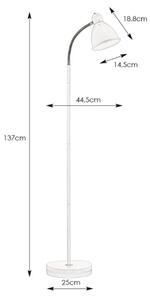 Markslöjd 104841 - Lampada da terra NITTA 1xE27/60W/230V