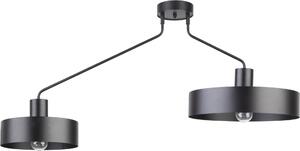 Moderna lampada da soffitto a sbalzo nera doppia Jumbo 2xE27 15W Sigma Lighting