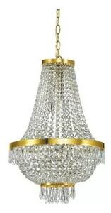 Ideal Lux Caesar SP9 lampadario classico con elementi decorativi in cristallo molato G9