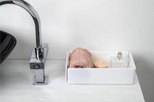 Contenitore da Bagno In Plexiglass BEAUTY TOILET SMALL Dimensioni 24x14x h 6 cm - peso 0.3 kg ideale per tenere in ordine il tuo bagno Colore Bianco
