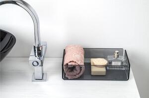 Contenitore da Bagno In Plexiglass BEAUTY TOILET SMALL Dimensioni 24x14x h 6 cm - peso 0.3 kg ideale per tenere in ordine il tuo bagno Colore Fum�