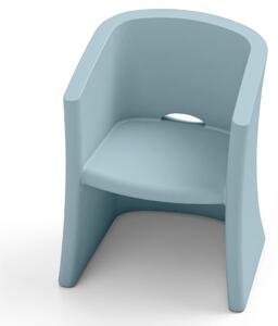 Poltrona Struttura Leggera e Robusta di Design BREEZE Dimensioni 100x91x h 80 cm -peso 10 kg seduta ampia e confortevoli colore bianco Zaffiro