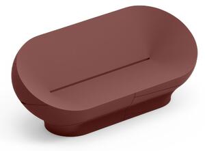 Sofa Struttura Leggera e Robusta di Design VERA Dimensioni 200x91x h 80 cm -peso 35 kg richiama la grazia di un giardino zen colore Granato