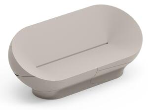 Sofa Struttura Leggera e Robusta di Design VERA Dimensioni 200x91x h 80 cm -peso 35 kg richiama la grazia di un giardino zen colore Ambra