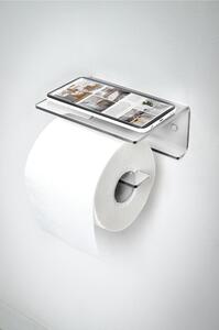 Portarotolo da Bagno In Plexiglass CLIO TOILET STAND Dimensioni 16x11x h 6,5 cm - peso 0.3 kg Colore Trasparente