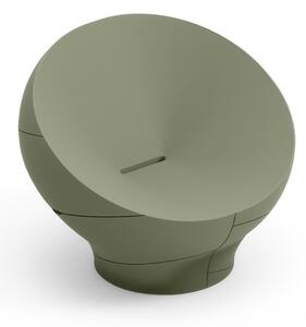 Poltrona Struttura Leggera e Robusta di Design VERA Dimensioni 100x91x h 80 cm -peso 35 kg richiama la grazia di un giardino zen colore Agata