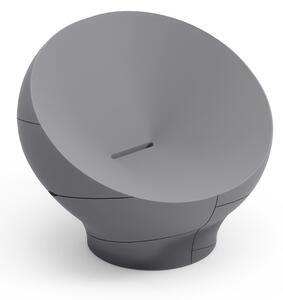 Poltrona Struttura Leggera e Robusta di Design VERA Dimensioni 100x91x h 80 cm -peso 15 kg richiama la grazia di un giardino zen colore Ferro