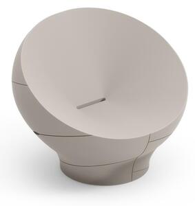 Poltrona Struttura Leggera e Robusta di Design VERA Dimensioni 100x91x h 80 cm -peso 15 kg richiama la grazia di un giardino zen colore Ambra