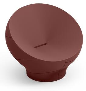 Poltrona Struttura Leggera e Robusta di Design VERA Dimensioni 100x91x h 80 cm -peso 15 kg richiama la grazia di un giardino zen colore Granato