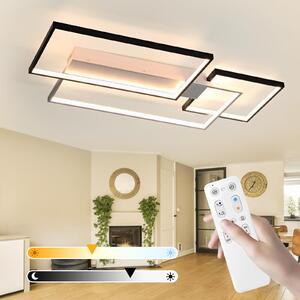 Moderna Lampada da Soffitto a LED Geometrica 90x50 cm Dimmerabile con Telecomando