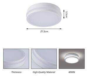 Brilagi - Lampada da esterno con sensore BENE LED/18W/230V diam. 21,5 cm bianco IP54