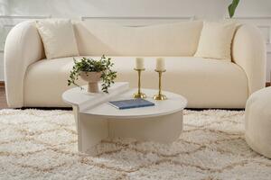 Skye Decor, Orion - Legno Bianco, tavolini, legno bianco, 90 x 30 x 60 cm