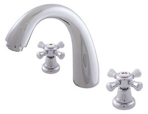 Slezák-RAV Miscelatore per lavabo con scarico click-clack MORAVA RETRO MK333 Colore: cromo, Dimensione: 3/8''