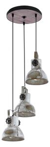 Eglo 79371 - Lampadario a sospensione con cavo BARNSTAPLE 3xE27/40W/230V marrone/patina