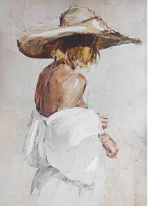 Quadro con elementi dipinti a mano 70x100 cm Charlotte – Styler