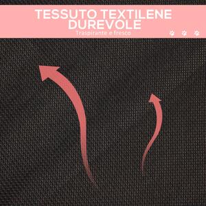 PawHut Lettino per Cani Grandi Rialzato con Tessuto a Rete, Peso Massimo 30kg, 91.5x76.2x18 cm, Rosso