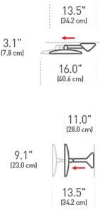 Specchio da parete/per make-up con illuminazione/con ingrandimento (5x) ø 20 cm Sensor – simplehuman