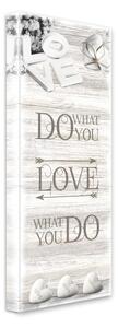 Quadro su tela Do What, 27 x 75 cm Shabby - Styler