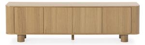 Mobile TV di colore naturale con effetto rovere 180x50,5x40 cm Padoc – MOME