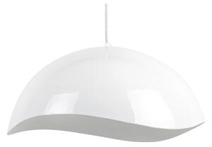 Lampada a sospensione bianca con paralume in metallo ø 50 cm Waved - Leitmotiv