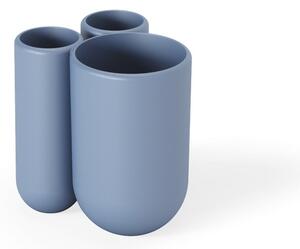 Portaspazzolini blu in plastica Touch - Umbra
