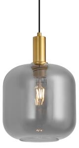 Lampada a sospensione di design in ottone con vetro fumé per sistema a binario monofase - Iconic Zuzanna