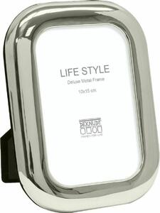 Deknudt S57MT1 Cornice in metallo argento lucido 10x15 cm Orizzontale Verticale