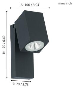 Eglo 96286 - Applique a LED da esterno SAKEDA LED/5W/230V
