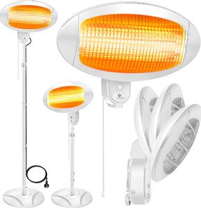 Lampada riscaldante a infrarossi KESSER® per fasciatoio, per neonati, 2000 W, modello da appoggio