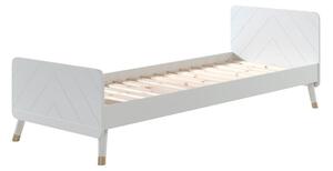 Letto per bambini bianco in legno di pino , 90 x 200 cm Billy - Vipack