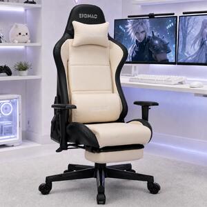 Sedia ergonomica per il gaming e l'ufficio, dotata di poggiapiedi